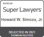 Logo Recognizing Sussman & Simcox's affiliation with Super Lawyers